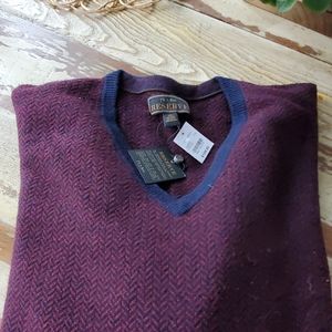 Jo's a bank NWT wool v neck sweater